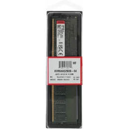 Память DDR5 64GB 6400MHz Kingston KVR64A52BD8-64 Valueram RTL PC5-51200 CL52 DIMM 288-pin 1.1В dual rank Ret