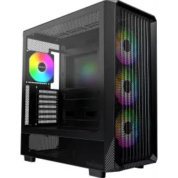 Корпус Montech X5 черный без БП ATX 8x120mm 2x140mm 1xUSB2.0 1xUSB3.0 audio bott PSU