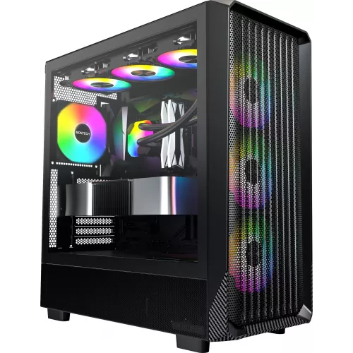 Корпус Montech X5 черный без БП ATX 8x120mm 2x140mm 1xUSB2.0 1xUSB3.0 audio bott PSU