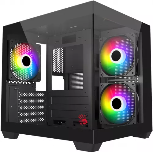 Корпус Bloody CC-121 черный без БП mATX 7x120mm 1xUSB2.0 1xUSB3.0 audio