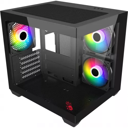 Корпус Bloody CC-121 черный без БП mATX 7x120mm 1xUSB2.0 1xUSB3.0 audio