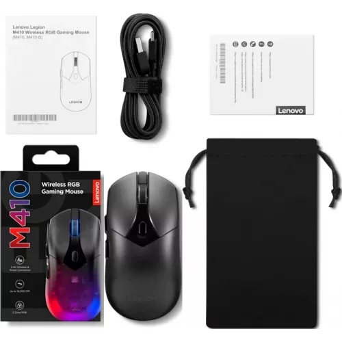 Мышь Lenovo Legion M410 Wireless RGB Gaming черный оптическая 16000dpi беспров. BT/Radio USB 5but (GY51P83012)