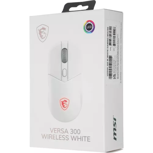 Мышь MSI VERSA 300 W MS-8ZBD белый оптическая 8000dpi беспров. BT/Radio USB 5but (S12-4301440-CLA)