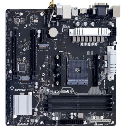 Материнская плата Biostar B550MX/E PRO Soc-AM4 AMD B550 4xDDR4 mATX AC`97 8ch(7.1) GbLAN RAID+VGA+DVI+HDMI