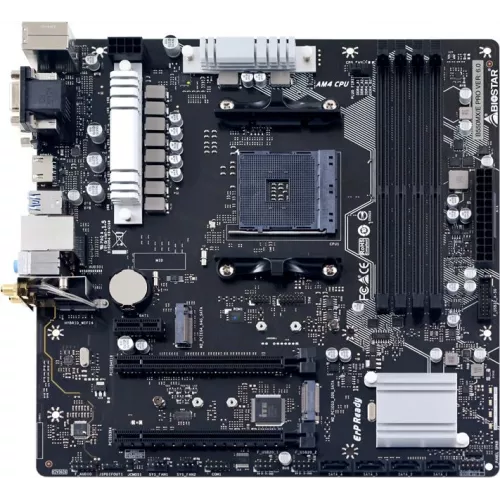 Материнская плата Biostar B550MX/E PRO Soc-AM4 AMD B550 4xDDR4 mATX AC`97 8ch(7.1) GbLAN RAID+VGA+DVI+HDMI