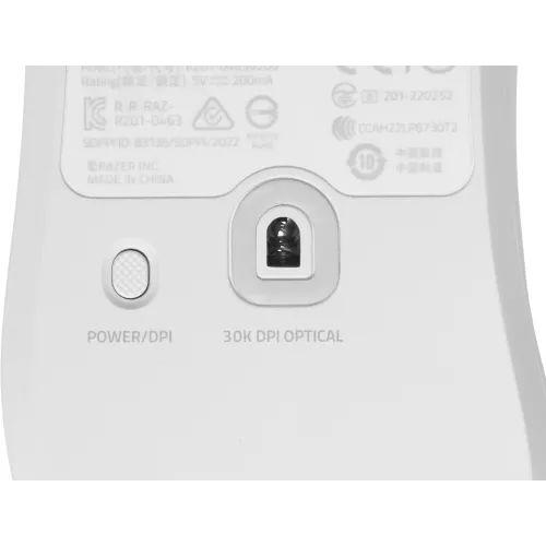 Мышь Razer DeathAdder V3 Pro белый оптическая 30000dpi беспров. USB-C 5but (RZ01-04630200-R3A1)