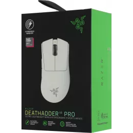 Мышь Razer DeathAdder V3 Pro белый оптическая 30000dpi беспров. USB-C 5but (RZ01-04630200-R3A1)