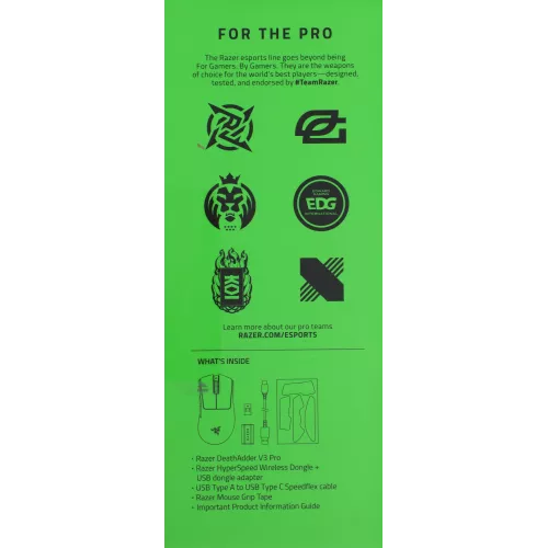 Мышь Razer DeathAdder V3 Pro белый оптическая 30000dpi беспров. USB-C 5but (RZ01-04630200-R3A1)