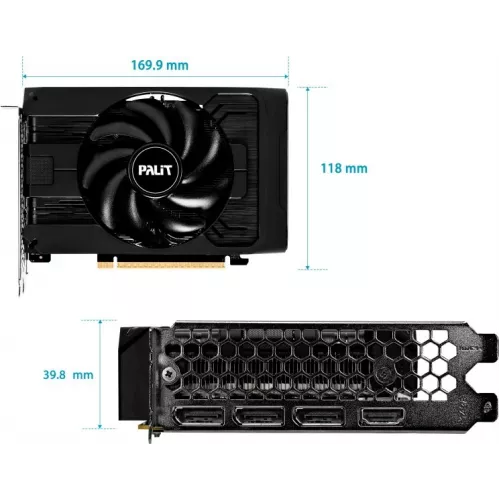 Видеокарта Palit PCI-E 5.0 PA-RTX5050 STORMX NVIDIA GeForce RTX 5050 8Gb 128bit GDDR6 2317/20000 HDMIx1 DPx3 HDCP Ret
