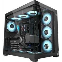 Корпус PcCooler C3T700 BK черный без БП ATX 10x120mm 6x140mm 1xUSB3.0 1xUSB3.1 audio bott PSU
