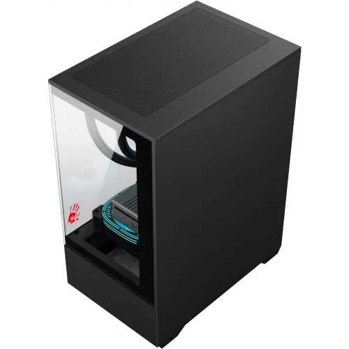 Корпус Bloody CC-125 черный без БП mATX 5x120mm 2xUSB2.0 1xUSB3.0 audio bott PSU
