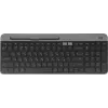 Клавиатура Logitech K580 черный/серебристый USB беспроводная BT/Radio slim Multimedia (920-009208)