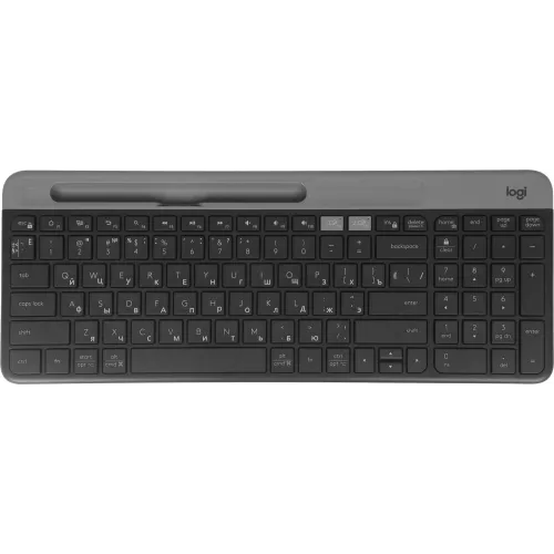Клавиатура Logitech K580 черный/серебристый USB беспроводная BT/Radio slim Multimedia (920-009208)