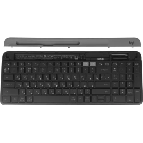 Клавиатура Logitech K580 черный/серебристый USB беспроводная BT/Radio slim Multimedia (920-009208)