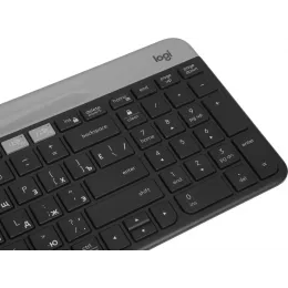 Клавиатура Logitech K580 черный/серебристый USB беспроводная BT/Radio slim Multimedia (920-009208)