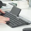 Клавиатура Logitech K580 черный/серебристый USB беспроводная BT/Radio slim Multimedia (920-009208)