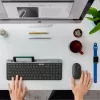Клавиатура Logitech K580 черный/серебристый USB беспроводная BT/Radio slim Multimedia (920-009208)