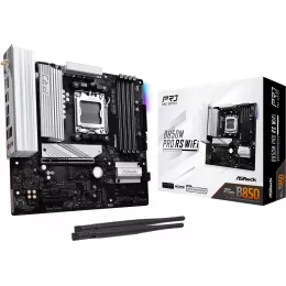 Материнская плата Asrock B850M PRO RS WIFI Socket AM5 AMD B850 4xDDR5 mATX AC`97 8ch(7.1) 2.5Gg RAID+HDMI+DP