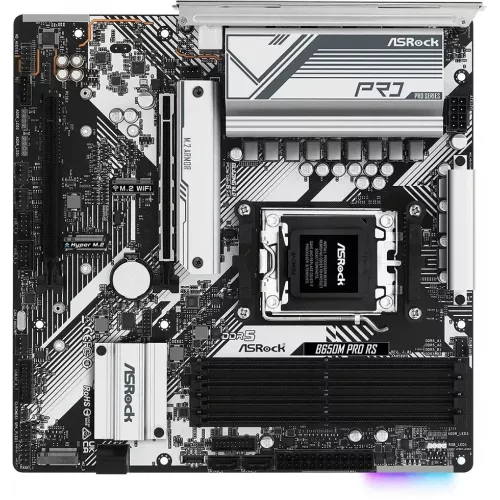 Материнская плата Asrock B650M PRO RS Socket AM5 AMD B650 4xDDR5 mATX AC`97 8ch(7.1) 2.5Gg RAID+HDMI+DP
