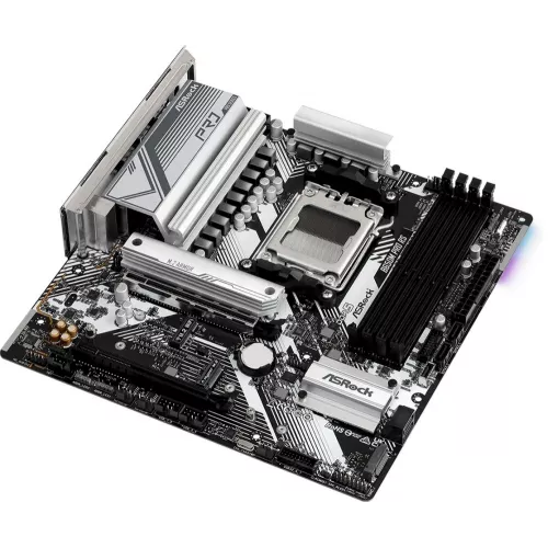 Материнская плата Asrock B650M PRO RS Socket AM5 AMD B650 4xDDR5 mATX AC`97 8ch(7.1) 2.5Gg RAID+HDMI+DP