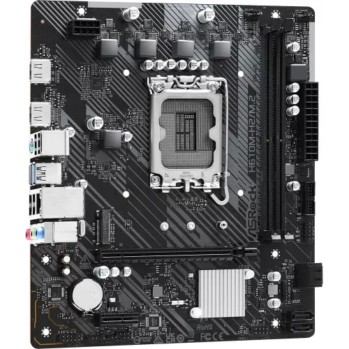 Материнская плата Asrock H610M-H2/M.2 Soc-1700 Intel H610 2xDDR4 mATX AC`97 8ch(7.1) GbLAN+HDMI