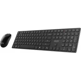 Клавиатура + мышь MSI Forge K210 Combo клав:черный мышь:черный USB беспроводная (S11-43RU213-Y92)