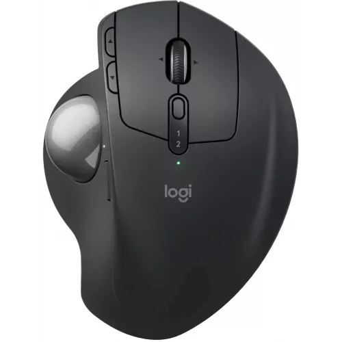 Трекбол Logitech Trackball MX Ergo S графитовый оптическая 2048dpi silent беспров. BT/Radio USB 8but (910-007263)