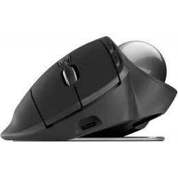 Трекбол Logitech Trackball MX Ergo S графитовый оптическая 2048dpi silent беспров. BT/Radio USB 8but (910-007263)