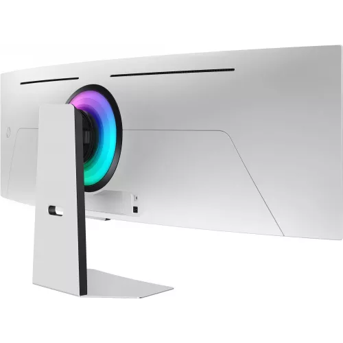 Монитор Samsung 49" Odyssey OLED G9 S49DG952SMXUE серебристый OLED LED 32:9 HDMI M/M матовая HAS 1000000:1 250cd 178гр/178гр 5120x1440 240Hz FreeSync Premium Pro DP USB 12.6кг