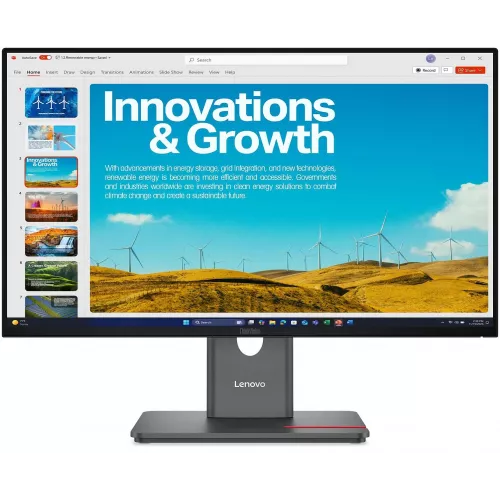 Монитор Lenovo 23.8" ThinkVision P24QD-40 черный IPS LED 4ms 16:9 HDMI матовая HAS Piv 1500:1 300cd 178гр/178гр 2560x1440 120Hz DP QHD USB