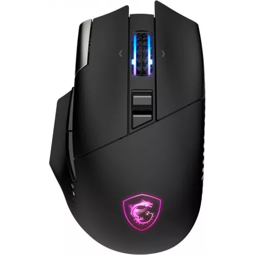 Мышь MSI VERSA PRO W черный оптическая 26000dpi беспров. BT/Radio USB 15but (S12-4301340-CLA)