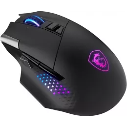 Мышь MSI VERSA PRO W черный оптическая 26000dpi беспров. BT/Radio USB 15but (S12-4301340-CLA)