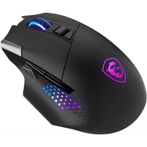 Мышь MSI VERSA PRO W черный оптическая 26000dpi беспров. BT/Radio USB 15but (S12-4301340-CLA)