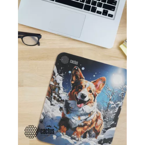 Коврик для мыши Cactus Corgi рисунок 300x250x3мм (CS-MPC-D13M)