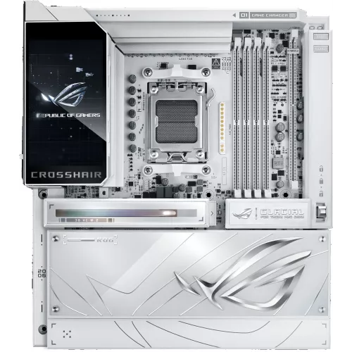 Материнская плата Asus ROG CROSSHAIR X870E GLACIAL Socket AM5 AMD X870E 4xDDR5 ATX AC`97 8ch(7.1) 2x10Gg RAID