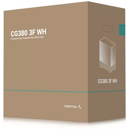 Корпус Deepcool CG380 3F белый без БП mATX 6x120mm 3x140mm 2xUSB3.0 audio bott PSU