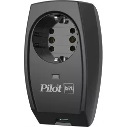 Сетевой фильтр Pilot Bit (USB) (1 розетка) черный (коробка)