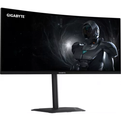 Монитор Gigabyte 34" G34WQC2 EK черный VA LED 21:9 HDMI M/M матовая HAS Piv 4000:1 450cd 178гр/178гр 3440x1440 200Hz FreeSync Premium DP 4K 7.36кг