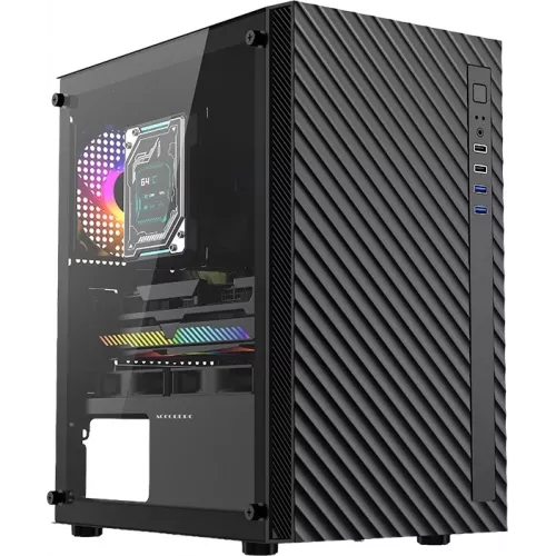 Корпус Accord ACC-508 черный без БП mATX 7x120mm 4x140mm 2xUSB2.0 1xUSB3.0 audio bott PSU