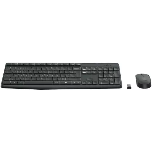 Клавиатура + мышь Logitech MK235 клав:серый мышь:серый USB беспроводная (920-007948)