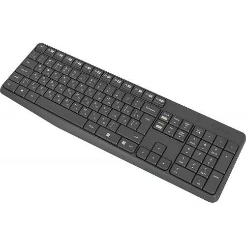 Клавиатура + мышь Logitech MK235 клав:серый мышь:серый USB беспроводная (920-007948)