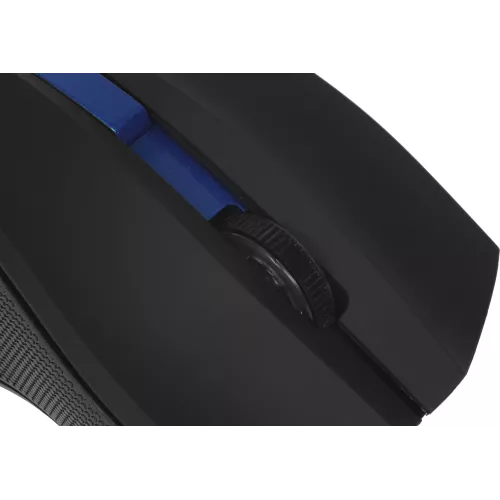 Мышь Оклик 615MW черный/синий оптическая 1200dpi беспров. USB для ноутбука 3but (412862)