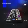 Клавиатура Оклик 970G Dark Knight механическая черный/серебристый USB for gamer LED (499578) кабель 1.5м