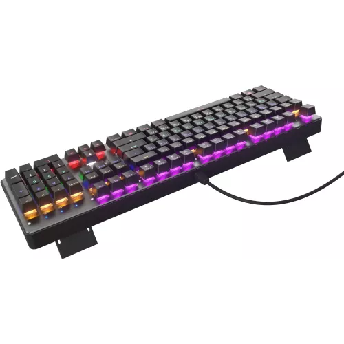 Клавиатура Оклик 970G Dark Knight механическая черный/серебристый USB for gamer LED (499578) кабель 1.5м