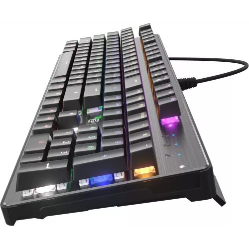 Клавиатура Оклик 970G Dark Knight механическая черный/серебристый USB for gamer LED (499578) кабель 1.5м