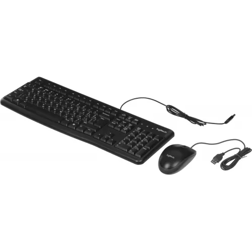 Клавиатура + мышь Logitech MK120 клав:черный мышь:черный/серый USB (920-002561)