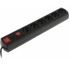 Сетевой фильтр Most LR 1.7м (6 розеток) черный (коробка)