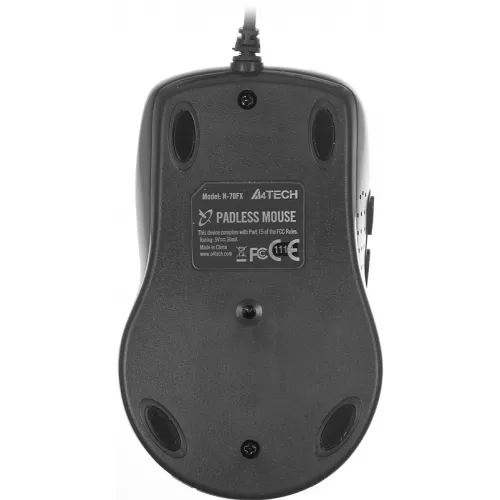 Мышь A4Tech V-Track Padless N-70FX черный оптическая 1600dpi USB для ноутбука 7but