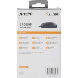 Мышь A4Tech OP-560NU черный оптическая 1200dpi USB 3but