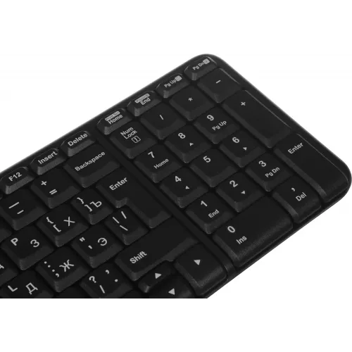Клавиатура + мышь Logitech MK220 клав:черный мышь:черный USB беспроводная (920-003169)